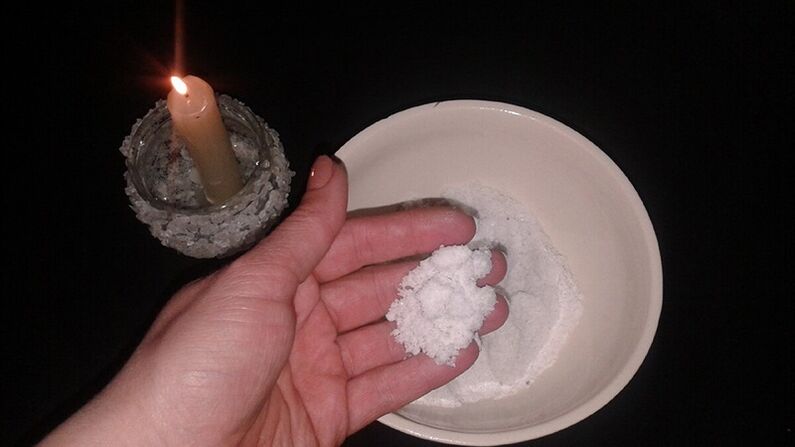 clean talismans with salt