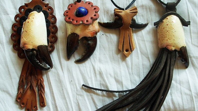 genuine leather charms and talismans