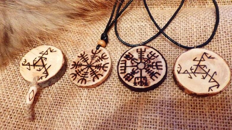 wooden talismans and amulets