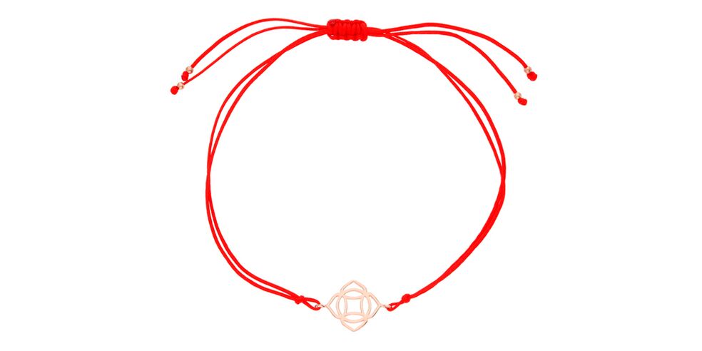 charm with red string for good luck