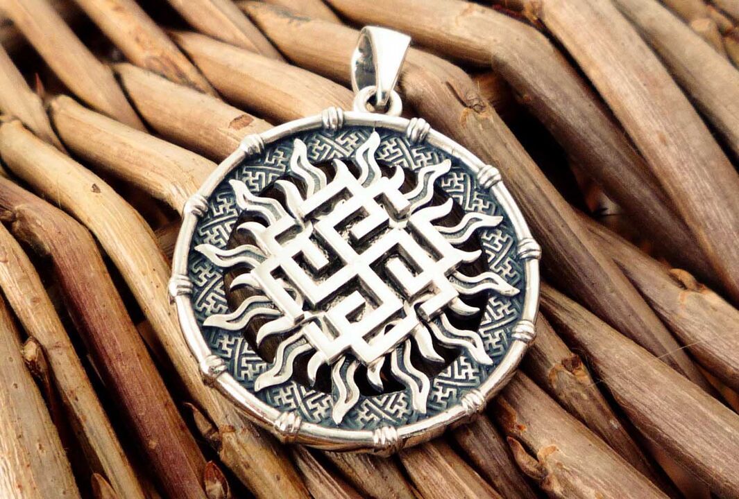 Slavic amulet pendant that brings money. 