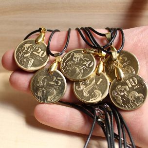 Hanging coins